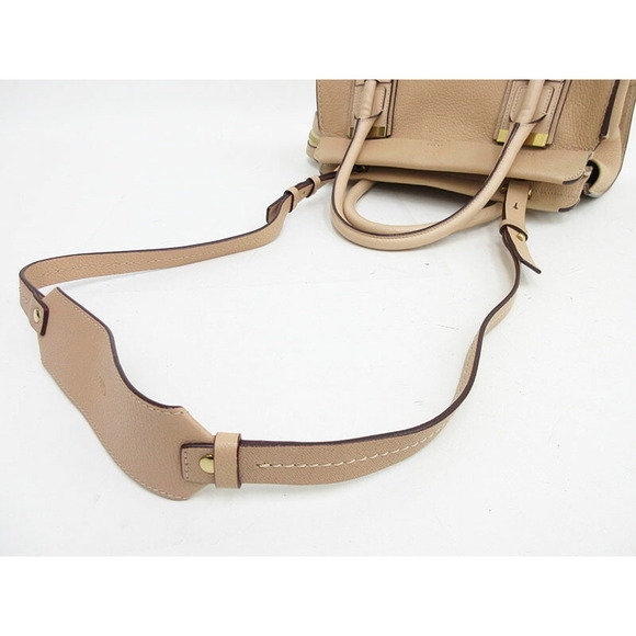 Chloe bag Crossbody beige leather - Picture 9 of 11
